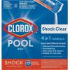 imageClorox PoolampampSpa Shock Clear for Crystal Clear Swimming Pool Water Swimready in 15 minutes Suitable for vinyl pools 12Pack6 Pack