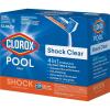 imageClorox PoolampampSpa Shock Clear for Crystal Clear Swimming Pool Water Swimready in 15 minutes Suitable for vinyl pools 12Pack12 Pack