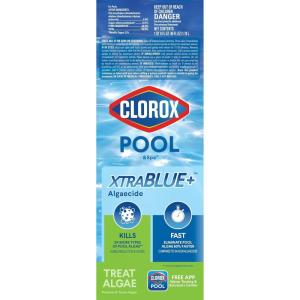 imageClorox PoolampampSpa XTRABLUE Plus Swimming Pool Algaecide AllinOne Algae Killer NonFoaming 40 Ounce Pack of 1XtraBlue Algaecide