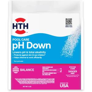 imageHTH Pool Care pH Down Lowers pH Swimming Pool Chemical 5 Lbs