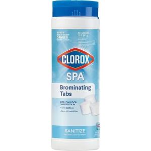 imageClorox PoolampampSpa Spa Bromine Tablets For LowOdor Sanitization Restores Water Clarity FastDissolving 5LB Pack of 115 LB