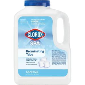 imageClorox PoolampampSpa Spa Bromine Tablets For LowOdor Sanitization Restores Water Clarity FastDissolving 5LB Pack of 15Pound
