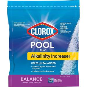 imageClorox PoolampampSpa Swimming Pool Alkalinity Increaser Keeps pH Balanced 5LB Pack of 11 Count Pack of 1