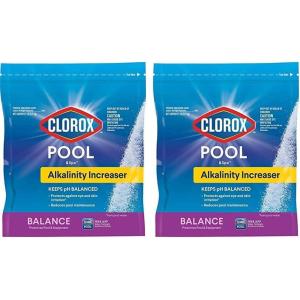 imageClorox PoolampampSpa Swimming Pool Alkalinity Increaser Keeps pH Balanced 5LB Pack of 11 Count Pack of 2