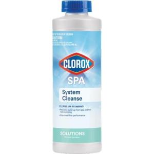 imageClorox PoolampampSpa System Cleanse Removes BuildUp from Spa and Hot Tub Plumbing Improves Filter Performance 32 Ounces Pack of 1