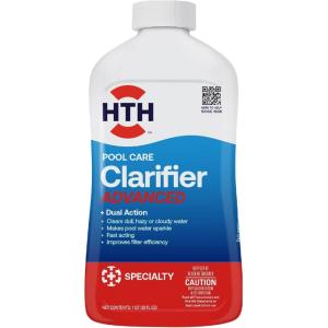 imageHTH 67067 Swimming Pool Care Clarifier Advanced  Crystal Clear Water in 24 Hours1 Count Pack of 1