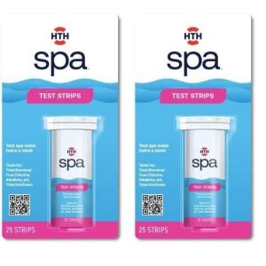 imageHTH Spa 86138 Test Strips Spa ampamp Hot Tub Chemical Tester 25 StripsNo Size Pack of 2