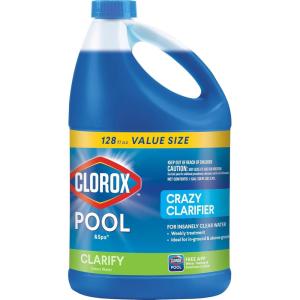 image:imageClorox PoolampSpa Swimming Pool Crazy Clarifier Creates Crystal Clear Pool Water 128 Fl Oz Pack of 1